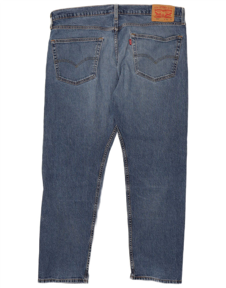 Levi's Mens 502 Tapered Jeans W36 L30 Blue Cotton