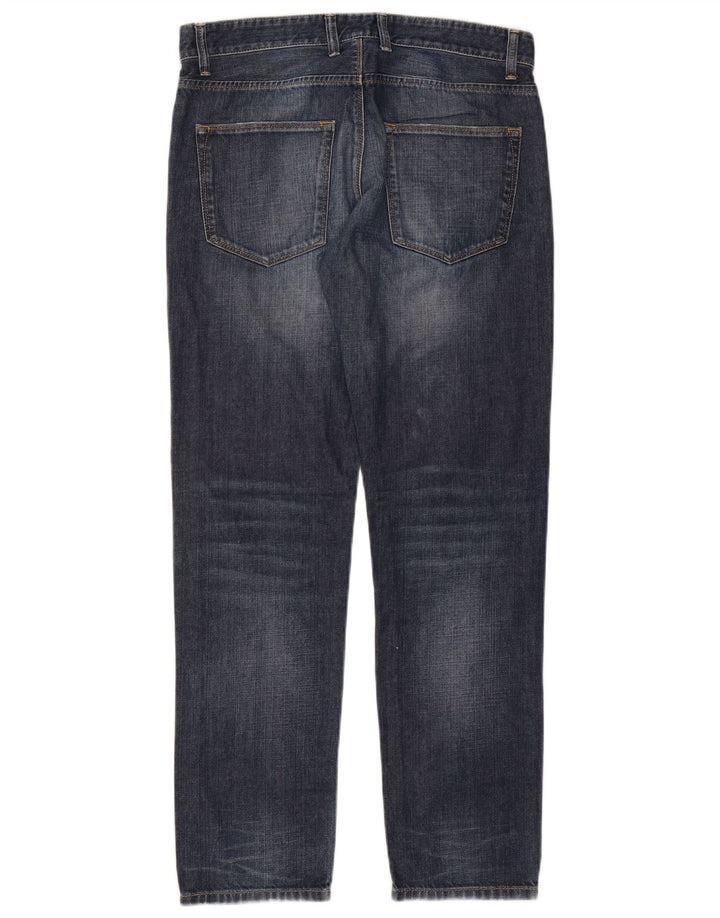 BENETTON Γυναικείο ίσιο τζιν W32 L30 Navy Blue Cotton