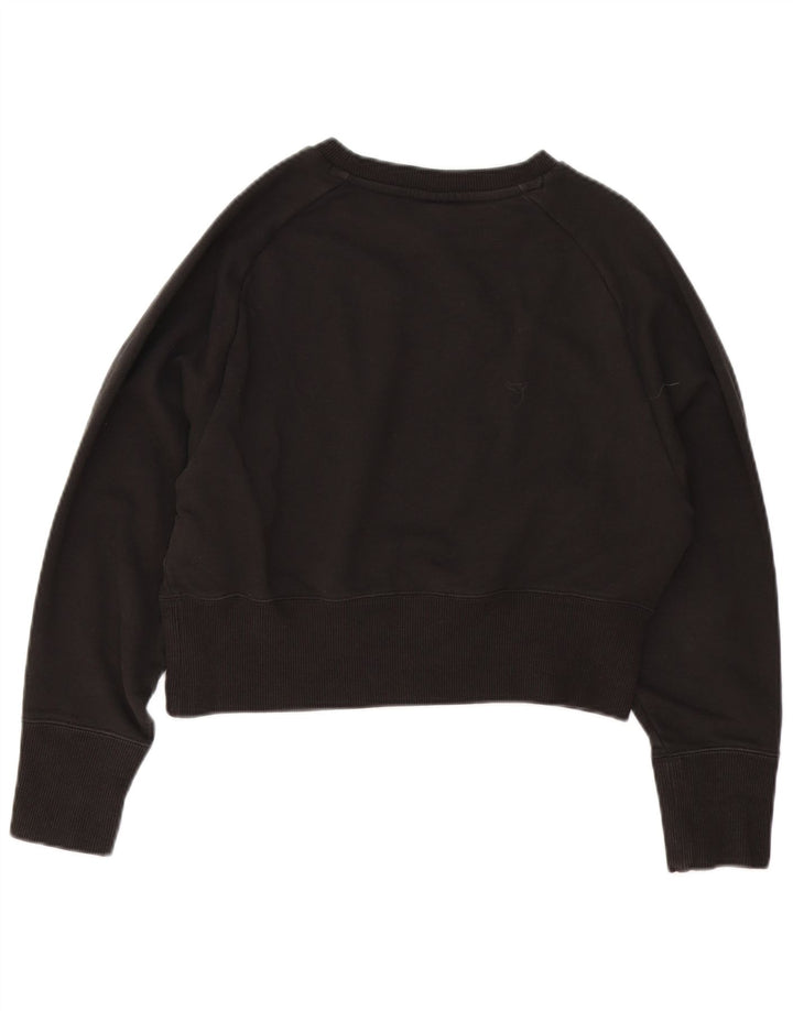 Γυναικεία φούτερ Puma Graphic Crop Jumper UK 14 Medium Black Cotton