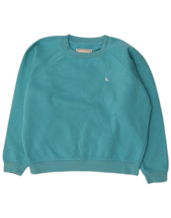 Jack Wills Γυναικείο φούτερ μεγάλου μεγέθους Jumper UK 8 Small Blue Cotton