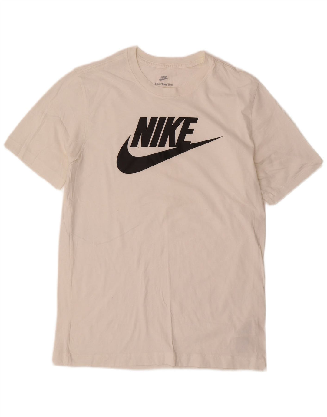 Ανδρικό γραφικό μπλουζάκι Nike, μεσαίο λευκό βαμβακερό