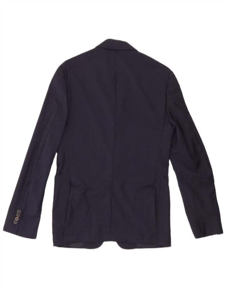 Pal Zileri Ανδρικό σακάκι 2 κουμπιών σακάκι IT 46 Small Navy Blue Wool