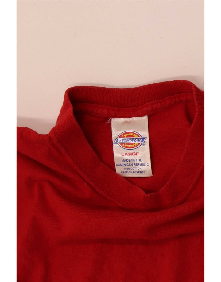 Ανδρικό T-Shirt Dickies Top μεγάλο κόκκινο βαμβακερό