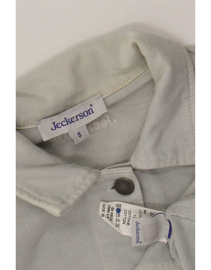 Jeckerson Γυναικείο Bomber Jacket UK 10 Small Blue Cotton