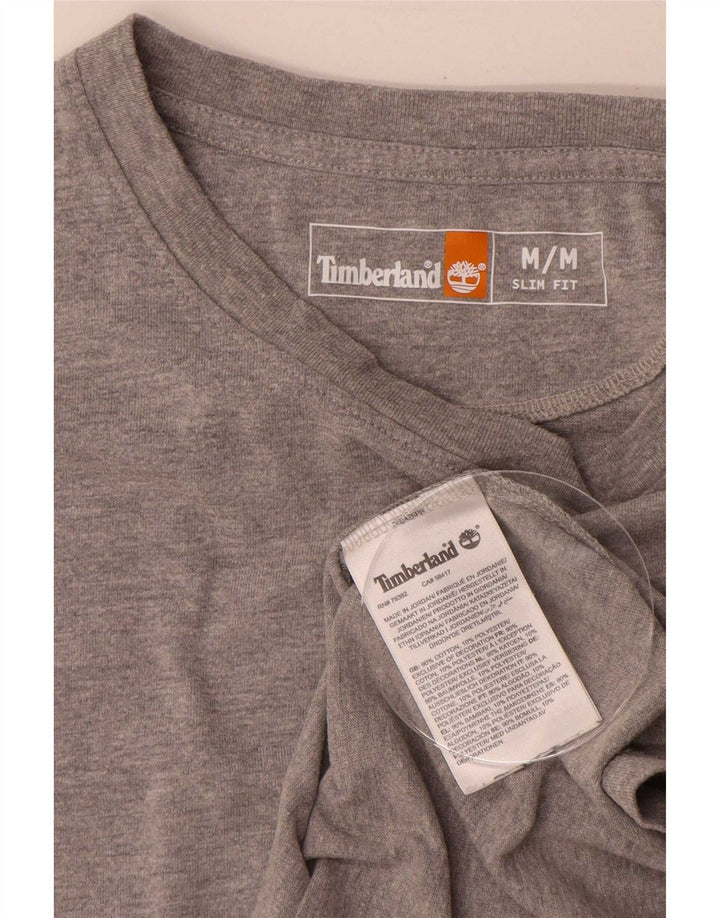 Ανδρικό T-shirt Timberland Slim Fit Top Μεσαίο γκρι βαμβακερό