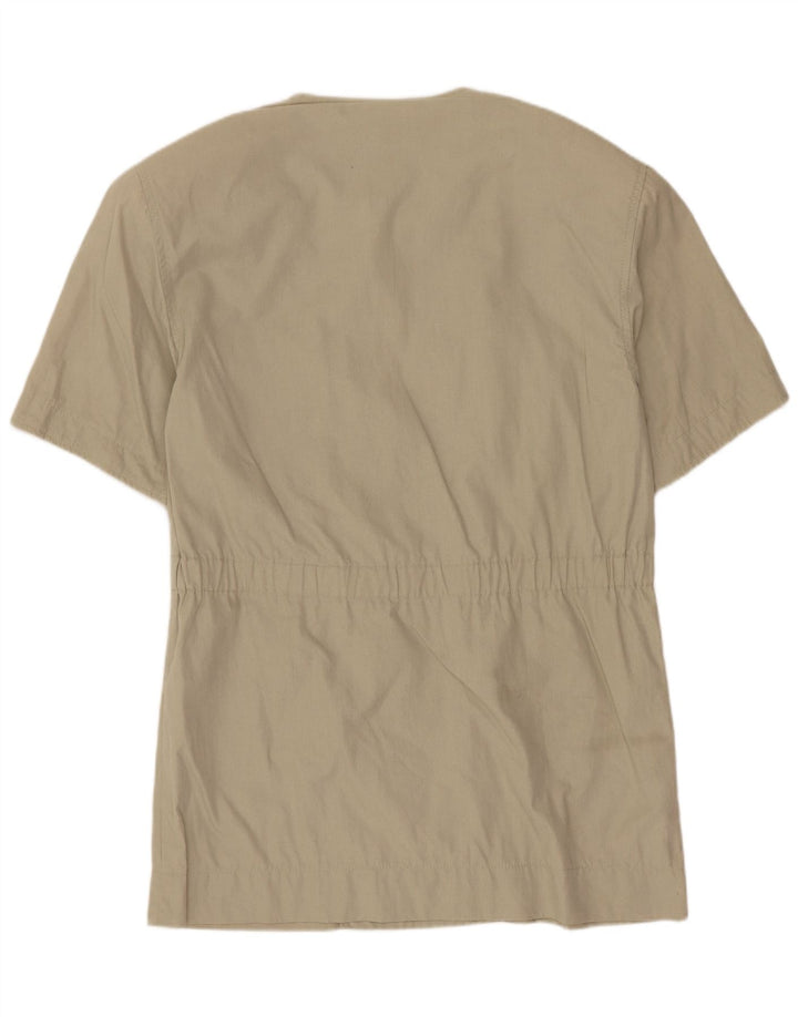 Vintage γυναικείο κοντομάνικο σακάκι IT 44 Medium Beige