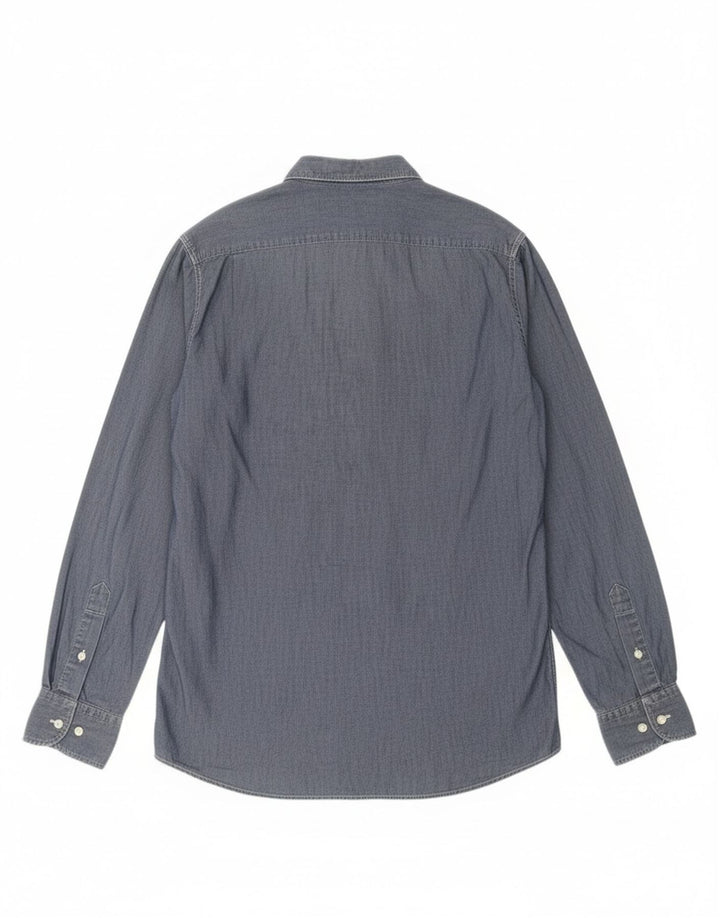 MASSIMO DUTTI Mens Shirt Medium Blue