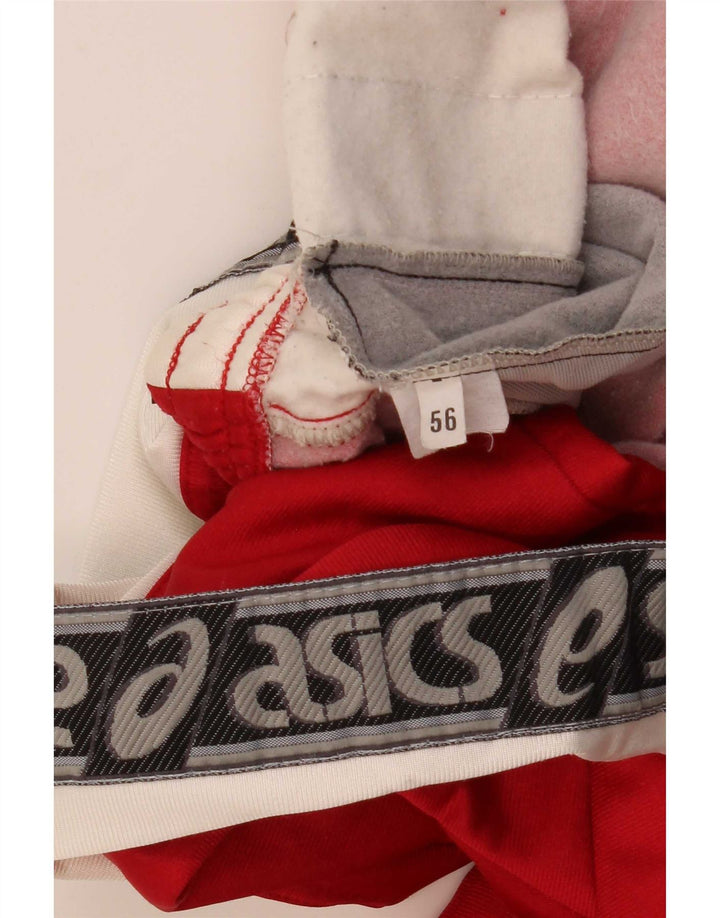Asics Ανδρικά γραφικά αθλητικά παντελόνια IT 56 XL Red Colourblock Polyamide