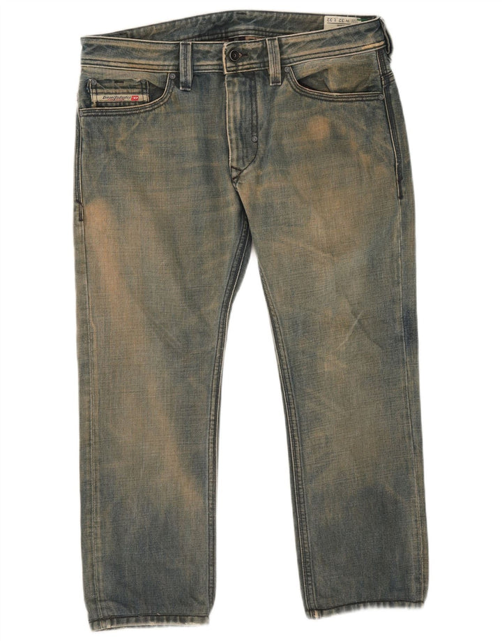 Diesel Ανδρικό Τζιν Thanaz Cropped W32 L24 Μπλε βαμβακερό