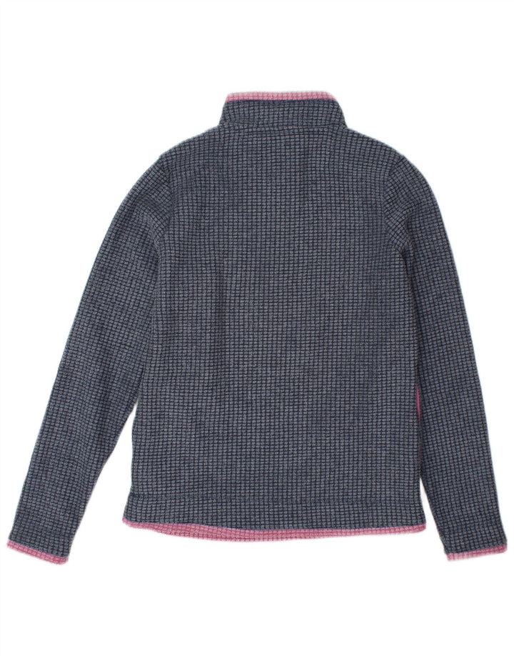 Weird Fish Γυναικείο φερμουάρ με λαιμόκοψη Fleece Jumper UK 8 Small Blue Polyester