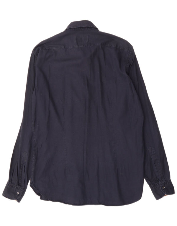 AQUASCUTUM Ανδρικό πουκάμισο νούμερο 16 1/2 42 Μεγάλο γαλάζιο βαμβακερό