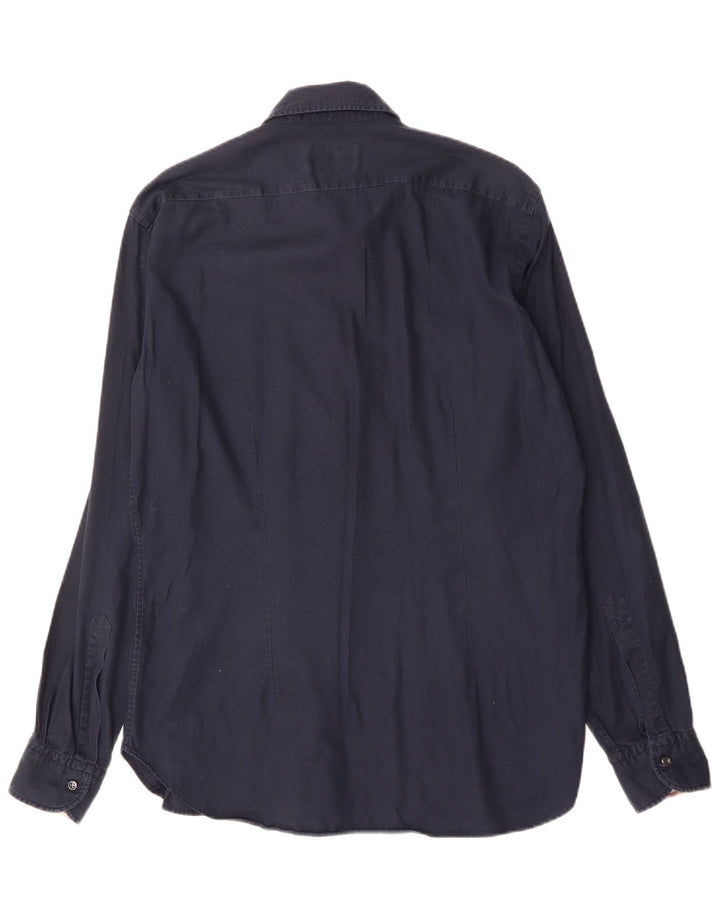 AQUASCUTUM Ανδρικό πουκάμισο νούμερο 16 1/2 42 Μεγάλο γαλάζιο βαμβακερό