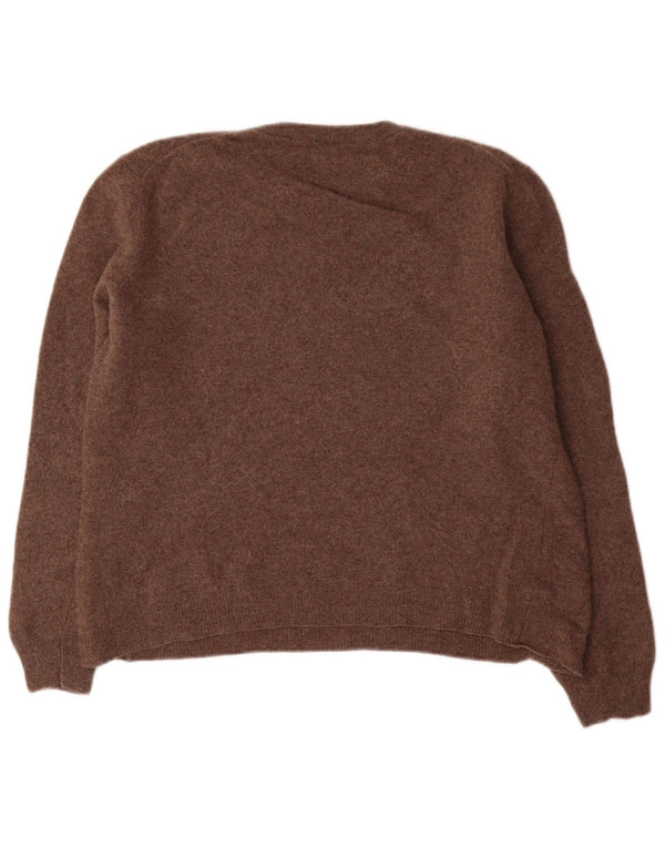 Γυναικείο πουλόβερ Benetton Crew Neck Jumper UK 12 Medium Brown