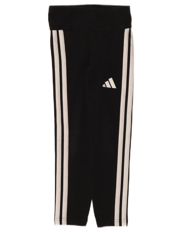 Κοριτσίστικα κολάν Adidas 7-8 ετών Μαύρο βαμβακερό