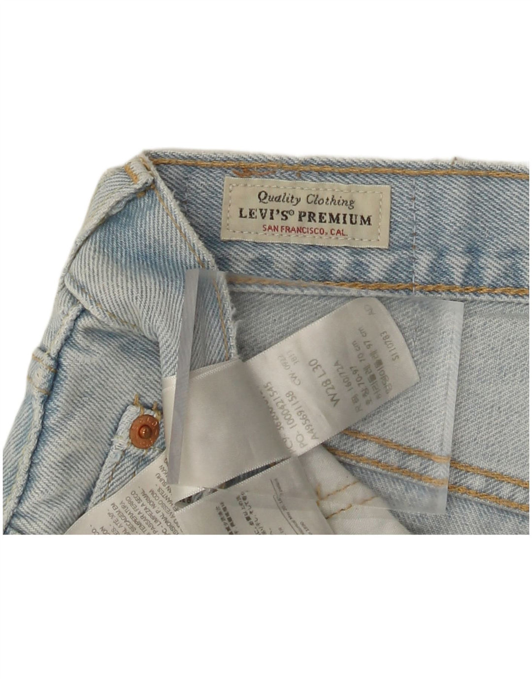 Ανδρικό τζιν σορτς LEVI'S 501 W28 Μεσαίο μπλε βαμβακερό