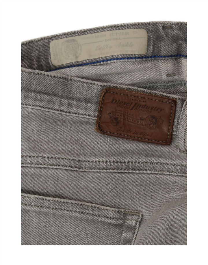 Diesel γυναικείο Belthy Distressed τζιν σορτς W27 μικρό γκρι βαμβακερό
