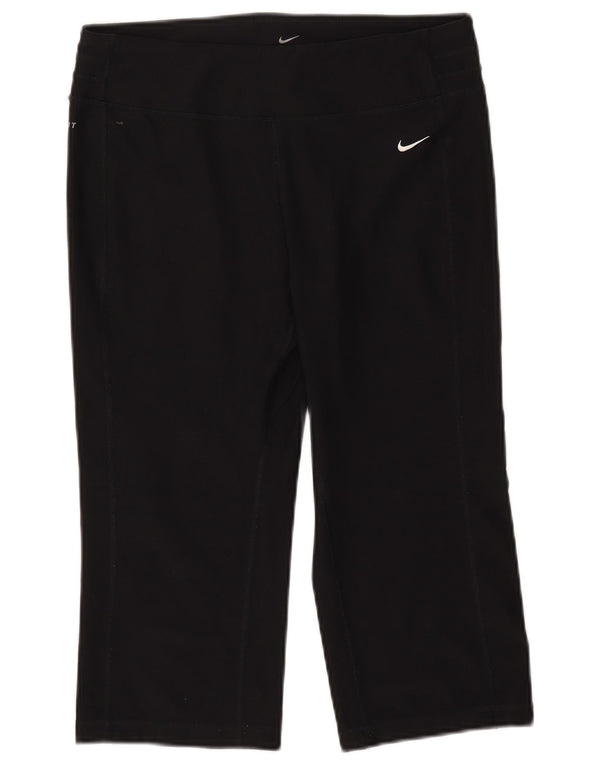 Γυναικεία φόρμα φόρμας Nike Dri Fit Capri UK 14 Μεσαίο μαύρο πολυεστέρα