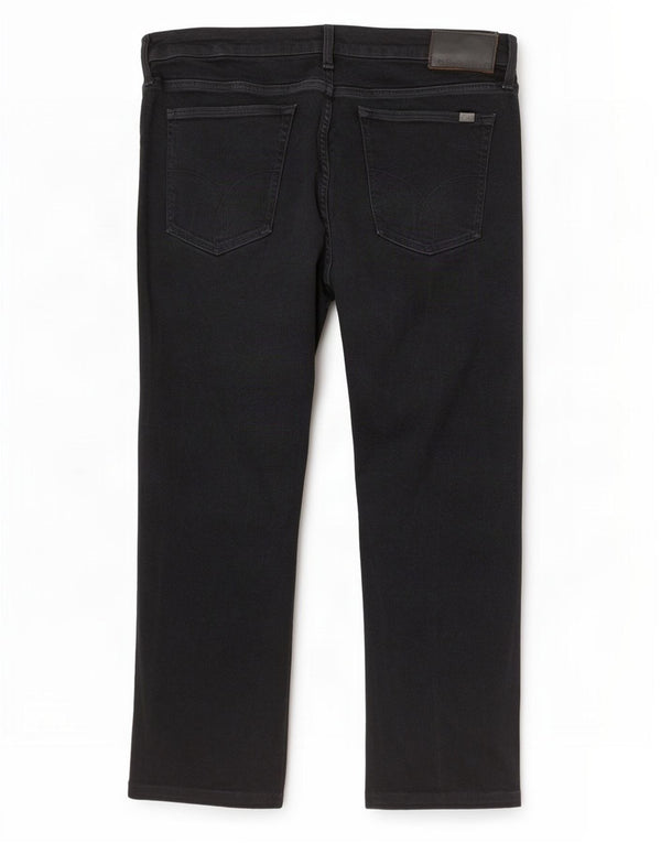 Calvin Klein Mens Straight Jeans W36 L27 Black Cotton