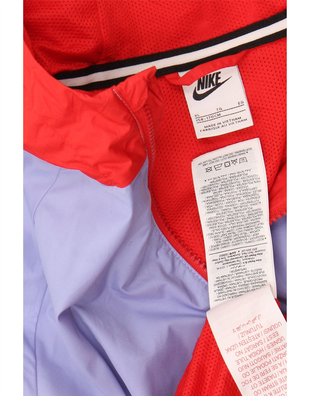 Μπουφάν NIKE Boys αθλητική φόρμα 13-14 ετών XL Πολύχρωμο Colourblock