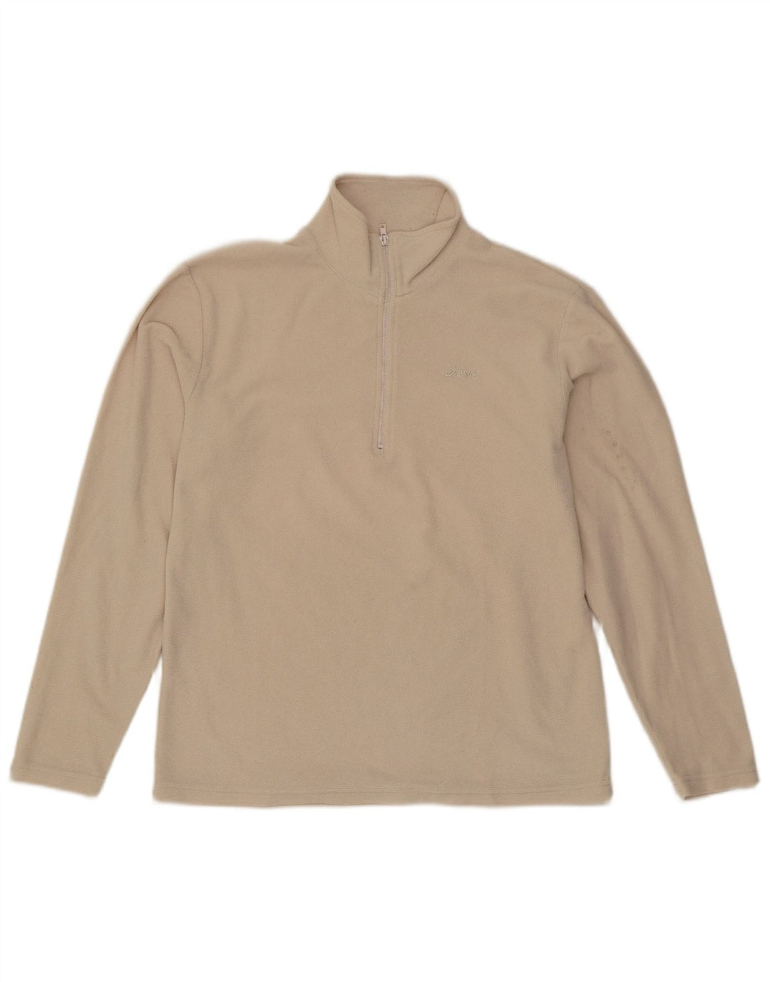 Asics Γυναικείο φερμουάρ Fleece Jumper UK 16 Large Off White Polyester