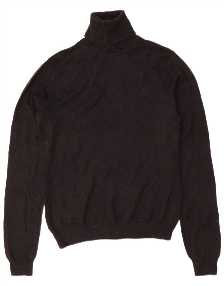 BROOKS BROTHERS Γυναικείο πουλόβερ με ρολό λαιμόκοψη UK 10 Small μαύρο