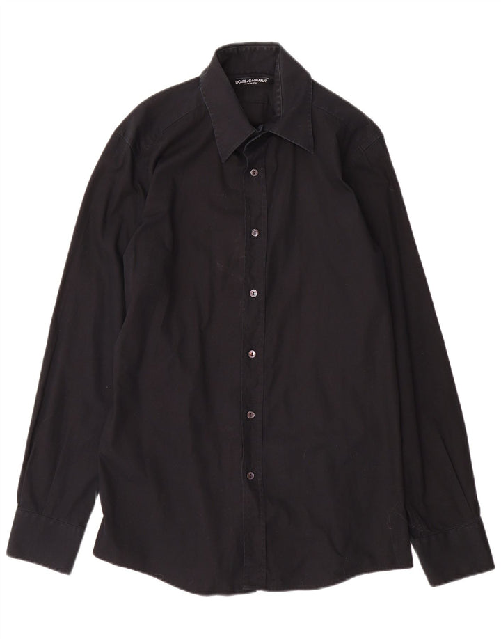 Ανδρικό πουκάμισο Dolce & Gabbana 41 16 Large Μαύρο