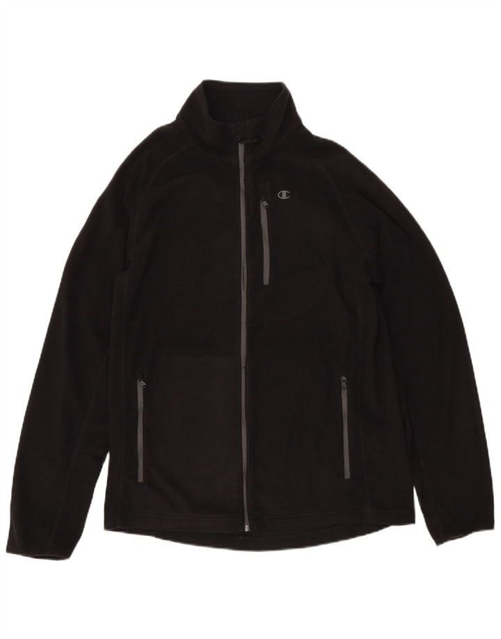 CHAMPION Γυναικείο Fleece Jacket UK 14 Medium Black