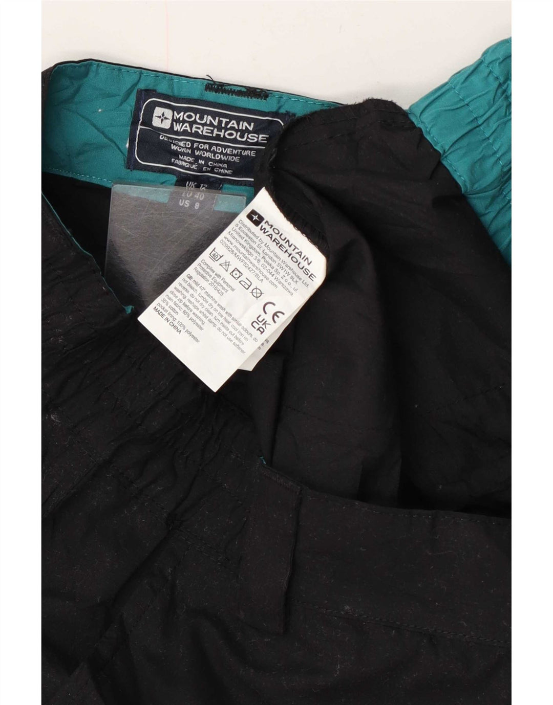 Mountain Warehouse Γυναικείο Σορτς Chino UK 12 Medium W32 Μαύρο Πολυεστέρας
