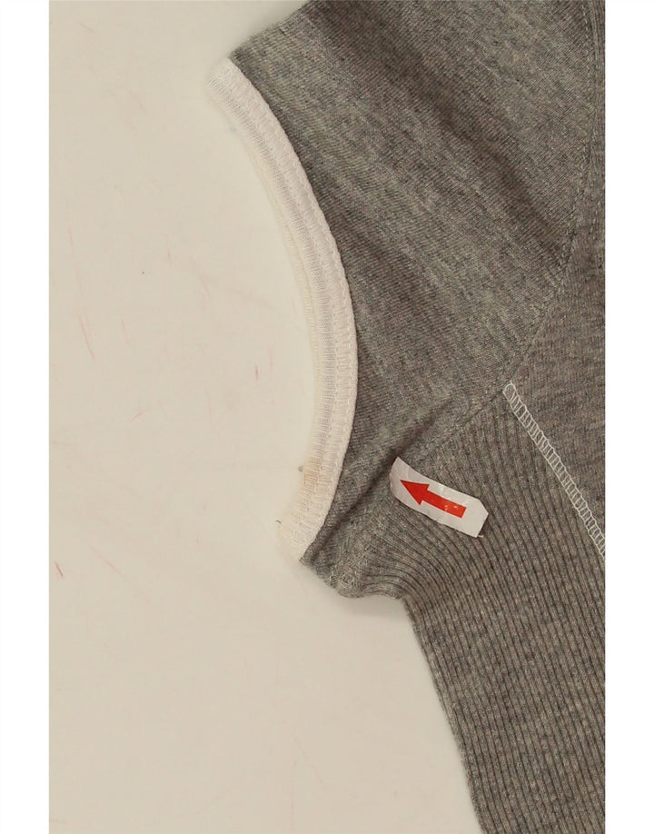 Champion Womens Heritage Classics Graphic T-shirt Top UK 14 Medium Grey