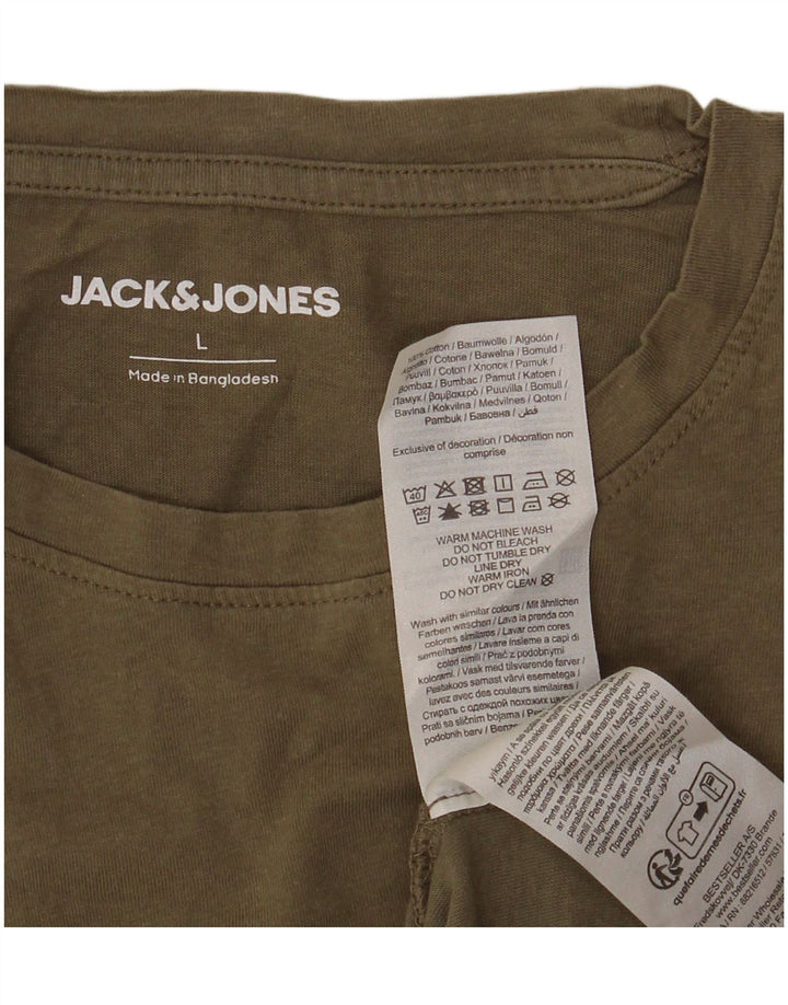 JACK & JONES Ανδρικό T-Shirt Μπλουζάκι μεγάλο πράσινο βαμβακερό