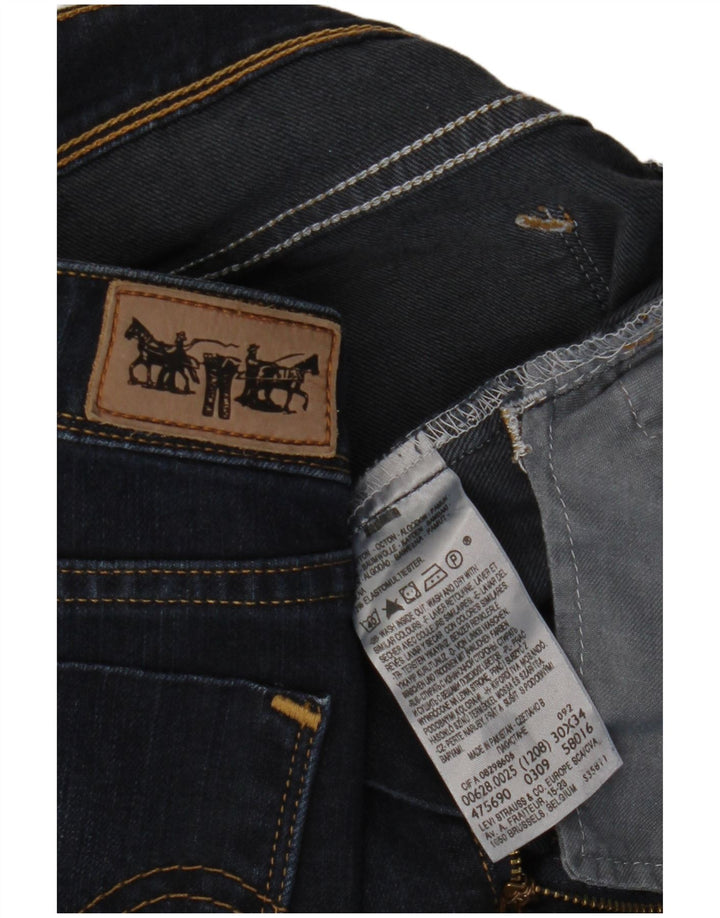 LEVI'S Ανδρικό 628 Slim Jeans W30 L34 Navy Blue Cotton