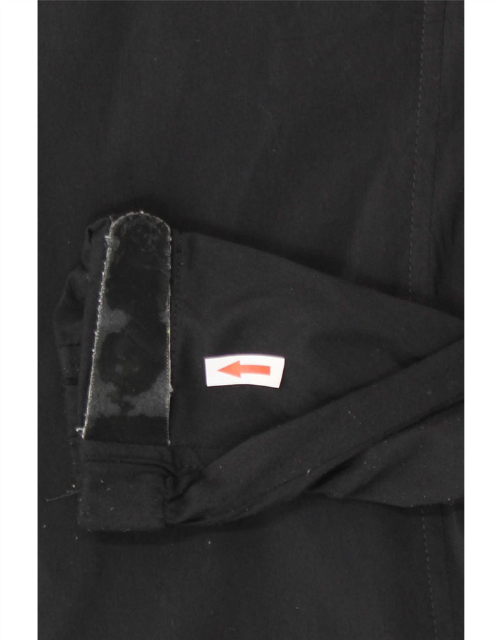 Blauer Γυναικείο μπουφάν βροχής UK 14 Large Black Polyamide