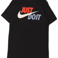 Ανδρικό γραφικό μπλουζάκι Nike, μικρό μαύρο βαμβακερό