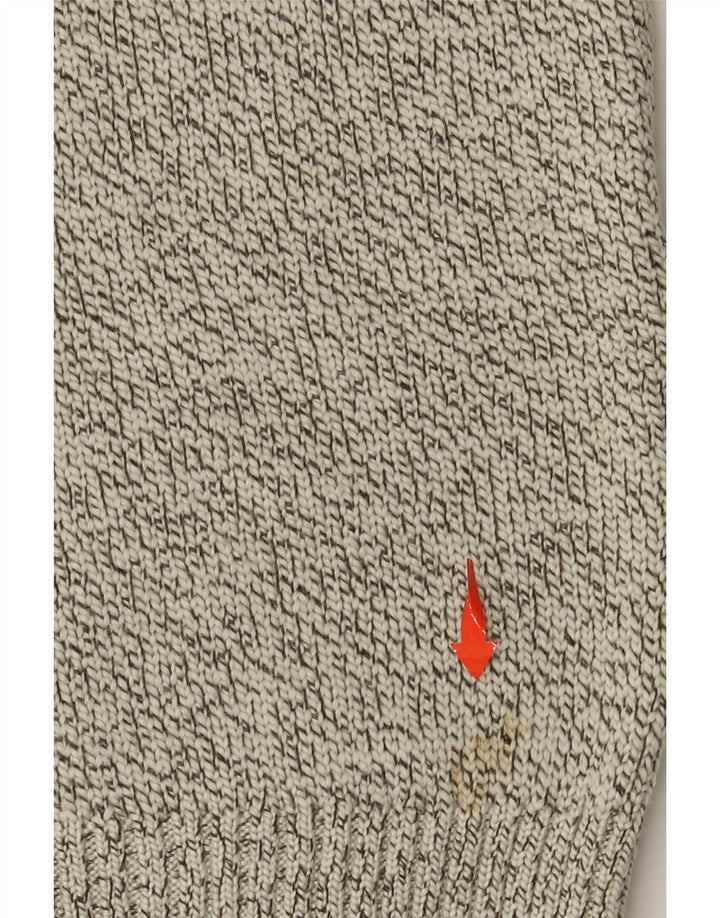 SUPERDRY Ανδρικό πουλόβερ με λαιμόκοψη μεγάλου μπεζ ακρυλικό