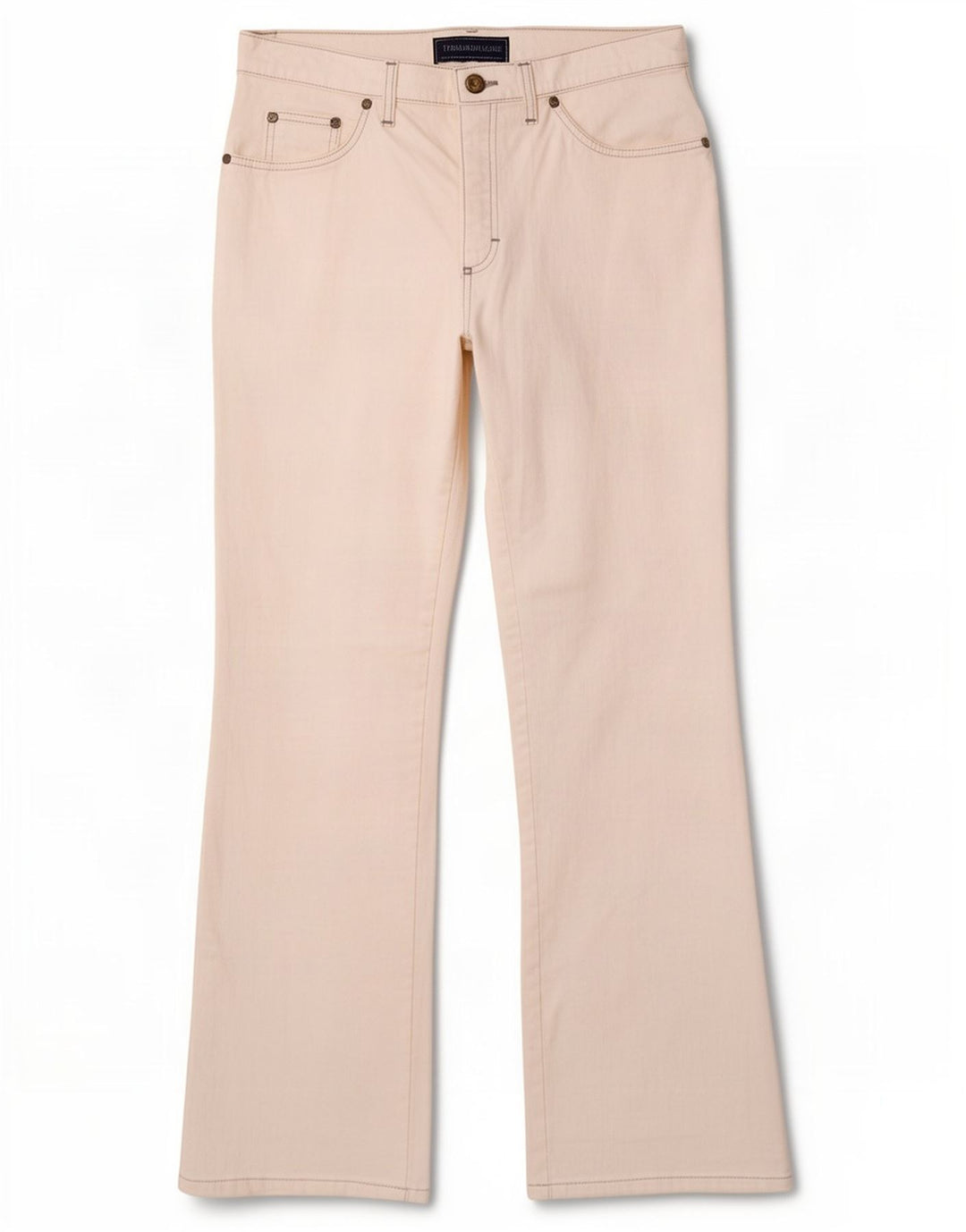 Trussardi Γυναικείο Τζιν μποτάκι W31 L30 Λευκό βαμβακερό