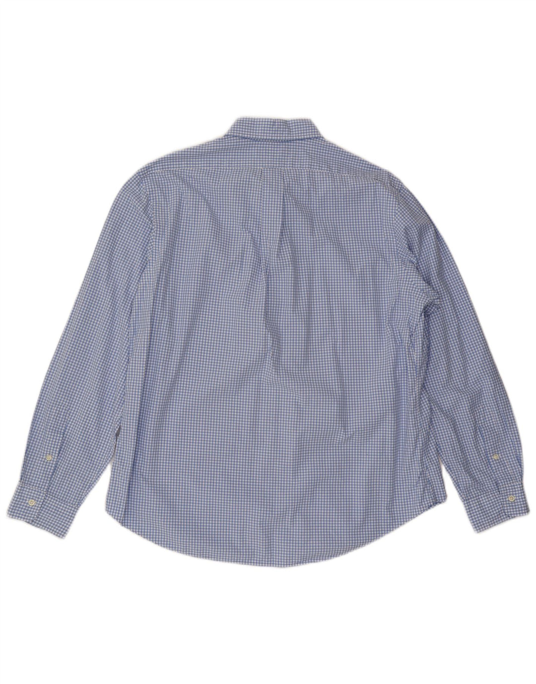 POLO RALPH LAUREN Ανδρικό πουκάμισο με προσαρμοσμένη εφαρμογή XL Μπλε βαμβακερό Gingham