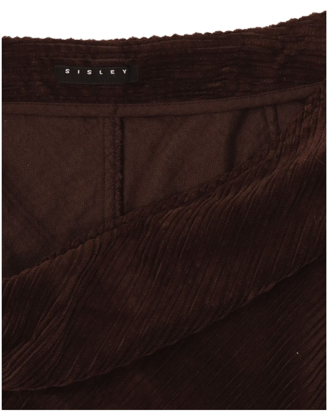 Sisley Γυναικεία Κοτλέ Φούστα W28 Μεσαίου καφέ