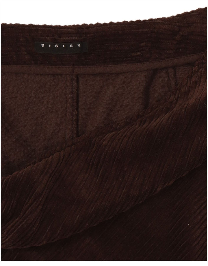 Sisley Γυναικεία Κοτλέ Φούστα W28 Μεσαίου καφέ