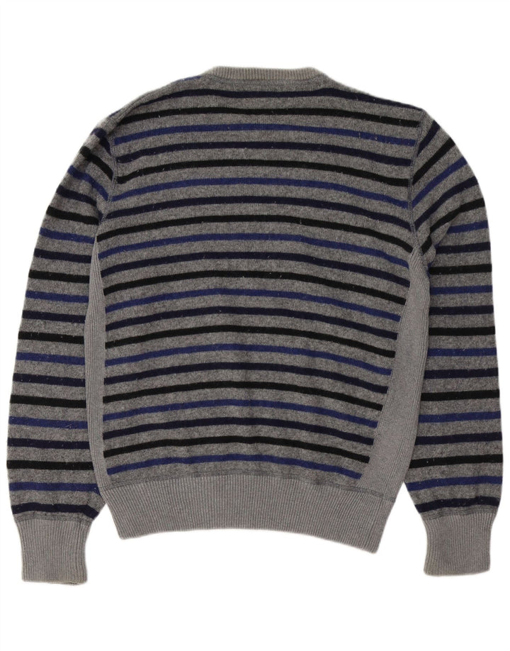 WOOLRICH Ανδρικό πουλόβερ με λαιμόκοψη XL γκρι μαλλί