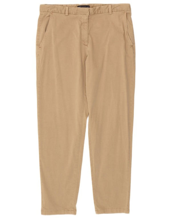 Marks & Spencer Γυναικείο Slim παντελόνι Chino UK 14 Μεγάλο W34 L29 Μπεζ βαμβακερό