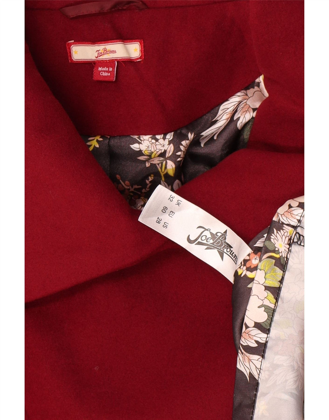 Joe Browns Γυναικείο Oversized Πανωφόρι UK 22 3XL Red Polyester