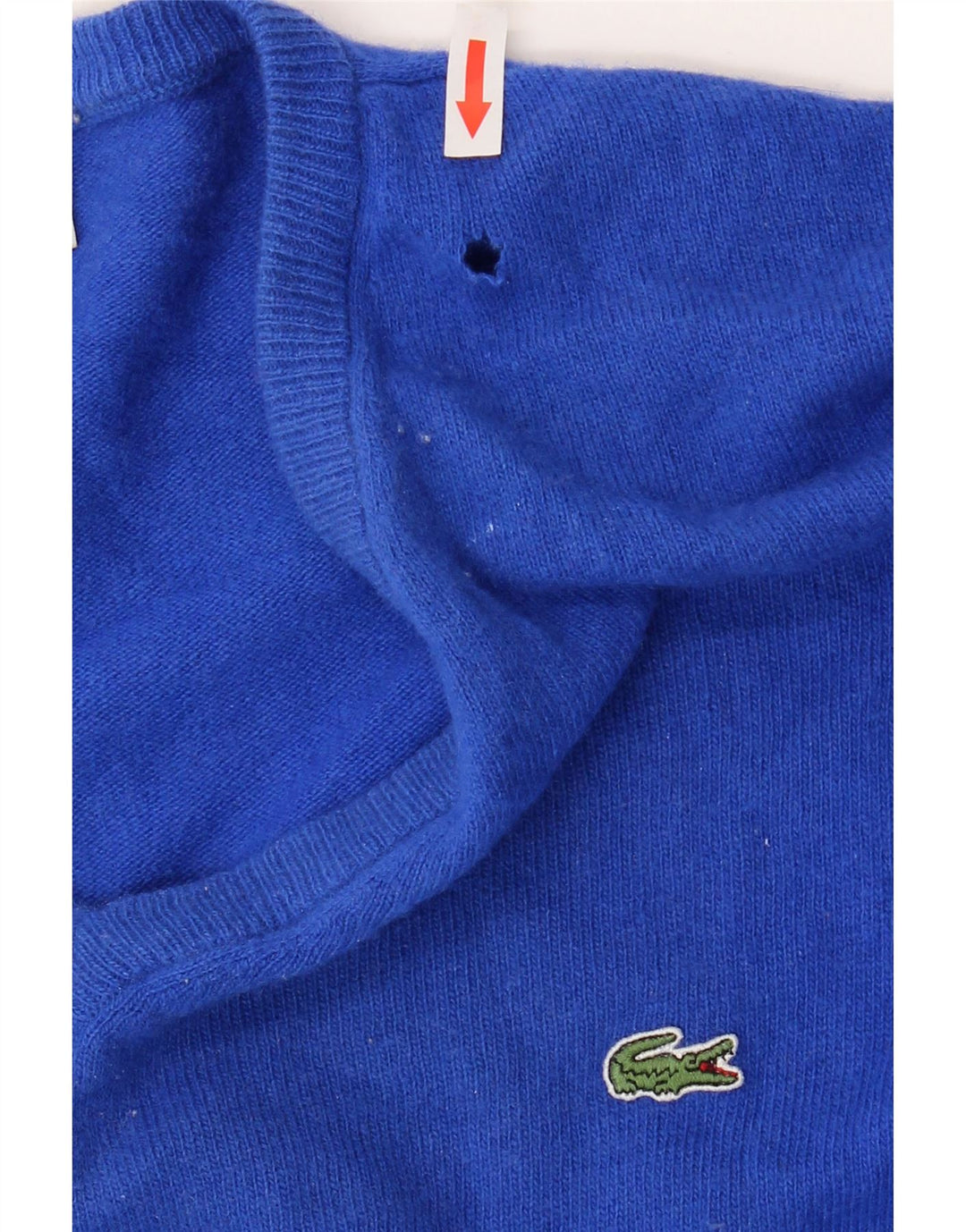 Ανδρικό πουλόβερ Lacoste με V λαιμόκοψη, μέγεθος 6 XL, παρθένο μαλλί