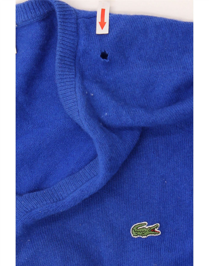 Ανδρικό πουλόβερ Lacoste με V λαιμόκοψη, μέγεθος 6 XL, παρθένο μαλλί