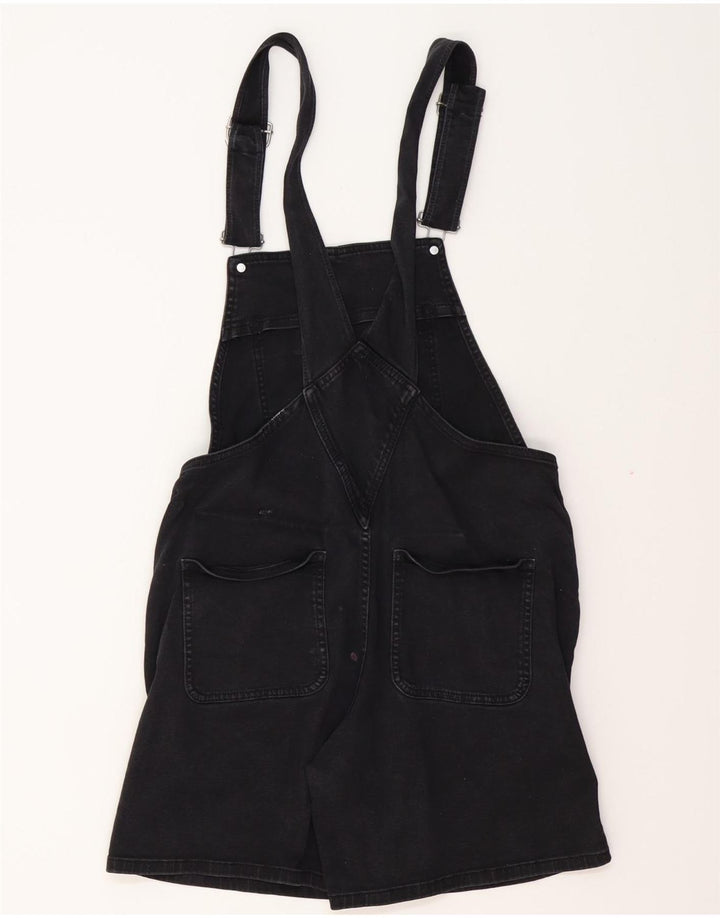 FAT FACE Γυναικείο σορτς Dungarees τζιν UK 12 Medium W34 μαύρο βαμβακερό