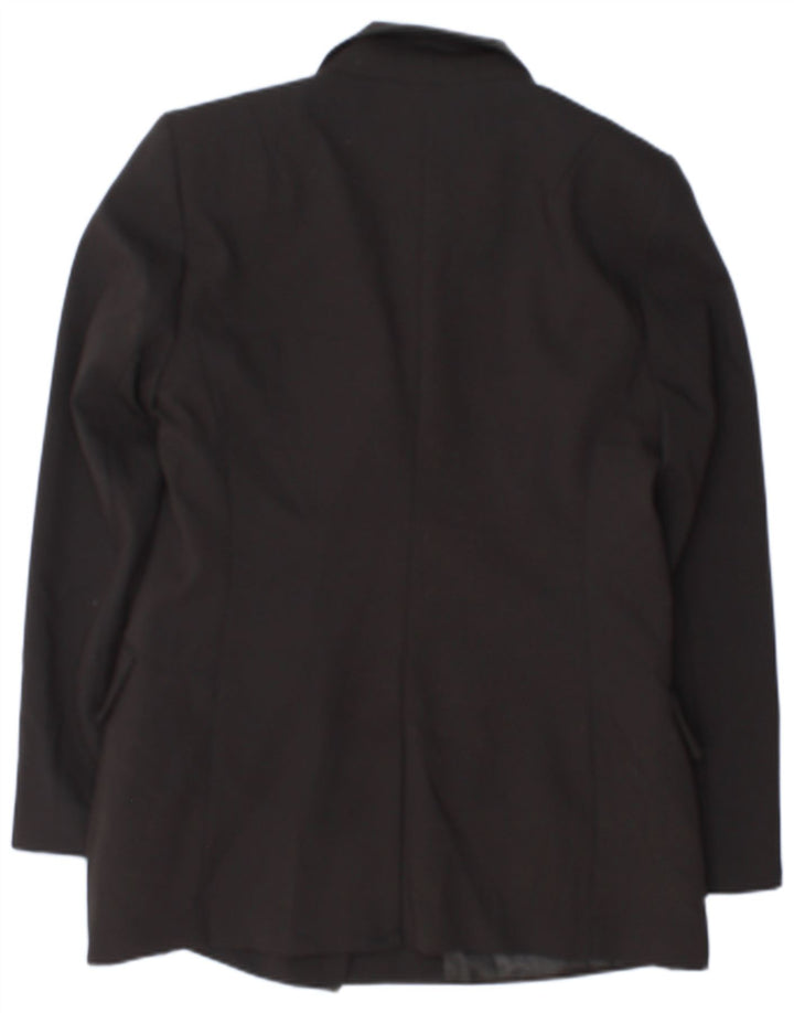Zara Γυναικείο Μπουφάν Blazer με διπλό στήθος UK 18 XL μαύρο πολυεστέρα