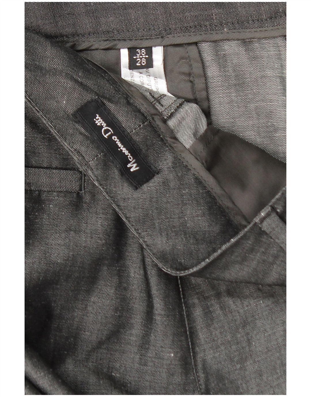 MASSIMO DUTTI Womens Straight Casual Trousers EU 38 Small W28 L34 Grey