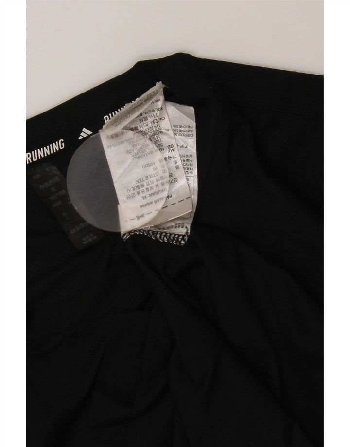 Ανδρικό T-Shirt για τρέξιμο Adidas Top Large Μαύρο Πολυεστέρας