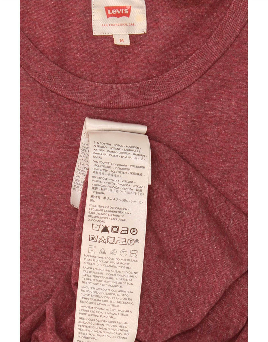Ανδρικό T-Shirt Levi's Τοπ από μεσαίο βαμβακερό καφέ