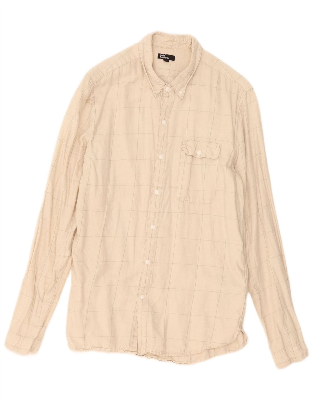 Ανδρικό πουκάμισο Levi's Medium Beige Check Cotton