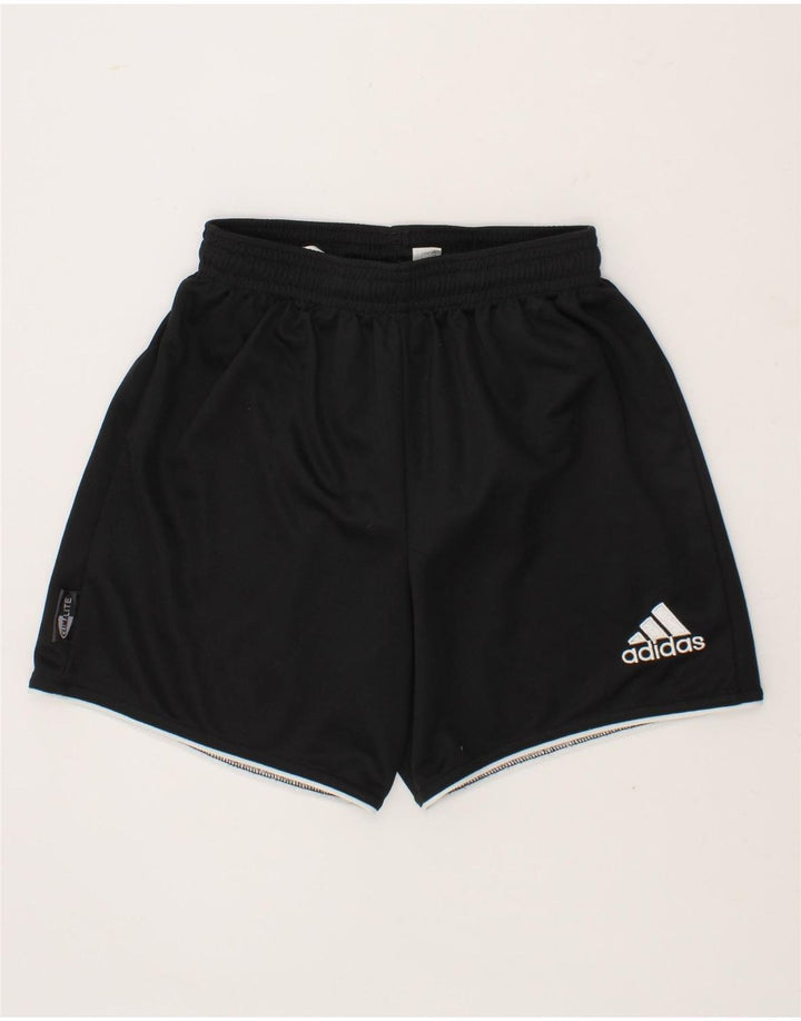ADIDAS Boys Climalite Sport Shorts 9-10 Years Black Polyester Vintage Adidas and Second-Hand Adidas from Messina Hembry 